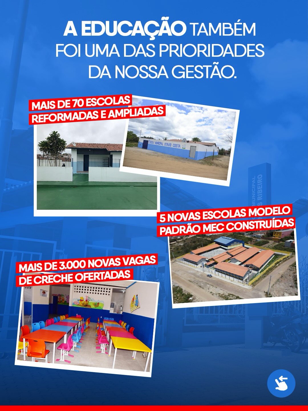 Material visual sobre educação